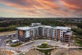 Edge drone view at twilight