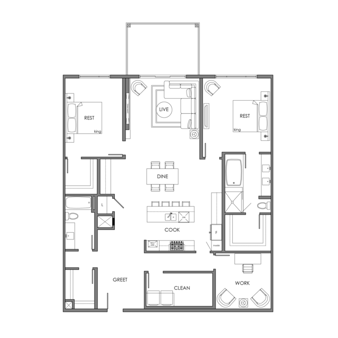 Vibrant Floorplan